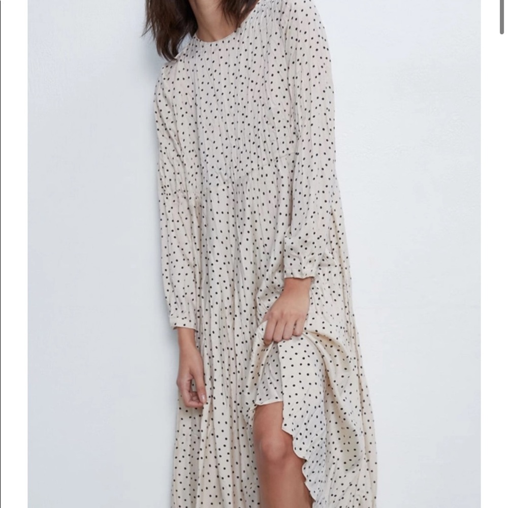 Zara polka dot dress